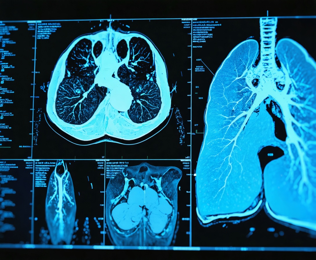 Высокотехнологичный медицинский монитор с интерфейсом ИИ-анализа